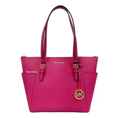 Michael Kors Charlotte Large Top Zip Tote (Carmine)