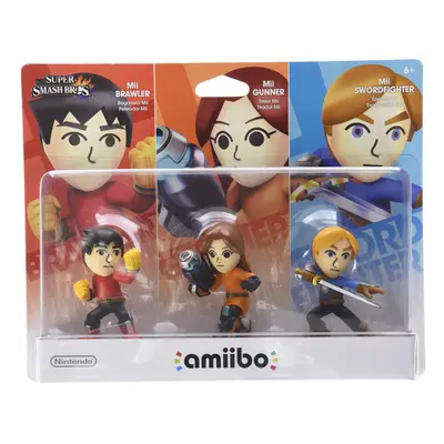 Mii 3-pack - Brawler Gunner Swordfighter amiibo (Super Smash Bros Se