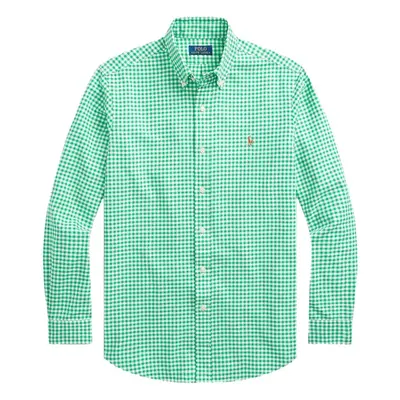 POLO RALPH LAUREN Men's Long Sleeve Oxford Button Down Shirt (M Check