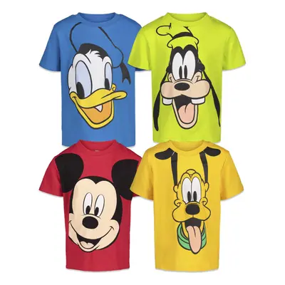 Disney Mickey Mouse Goofy Donald Duck Little Boys Pack TShirts Multicolored