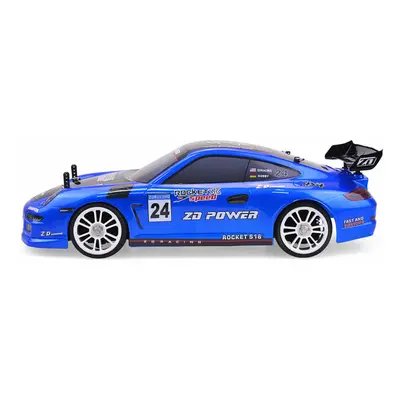 (Blue) 1/16 2.4G 4WD Racing ROCKET S16 Drift Brushless Flat Sports Drift RC Car Vehicle Models