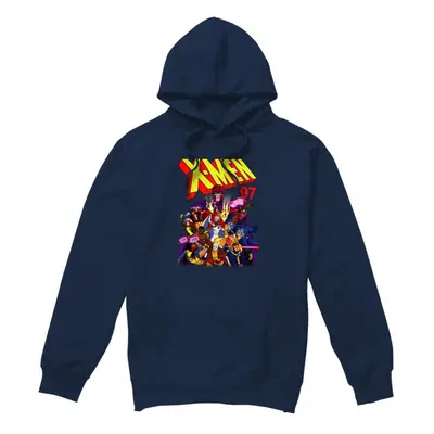 (XL, Navy) Marvel Mens X-Men Comic Hoodie