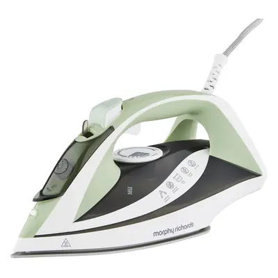 Morphy Richards Turbosteam Steam Generator Iron - Green/White with Ceramic Soleplate & Anti-Calc