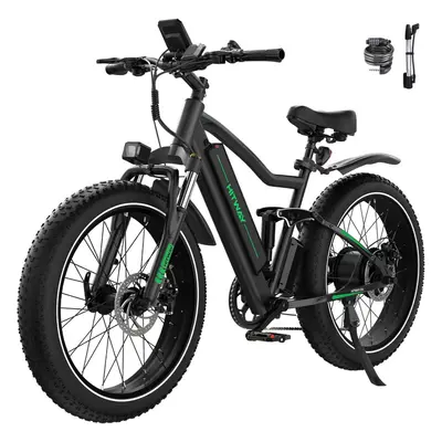 (BK9S-16AH) Hitway Electric Bike - 26*4.0 Inch Mountain E Bike with Removable 48V 16Ah/15AH Lith