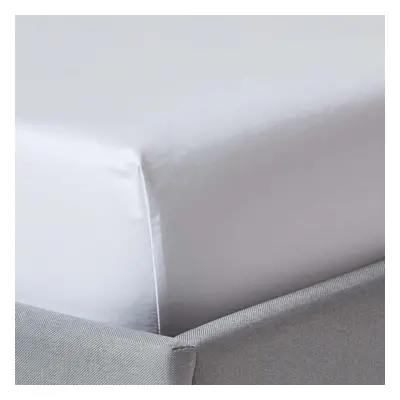 (King, White) Egyptian Cotton Fitted Sheet TC