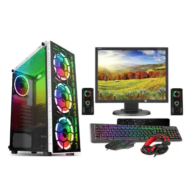 Gaming PC Bundle i5-2500 16GB Ram 1TB HDD GTX1050TI 4GB Graphic card WHITE RAIDER