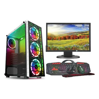 Fast Gaming PC Bundle:Intel core i3/8GB RAM/500GB HDD+ 128GB SSD/GT730 2GB/WINDOWS 10/WHITE RAID