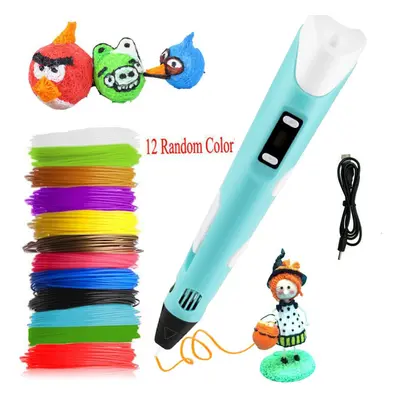 3D Pen 3D Printing Pen with LCD Screen 3D Drawing Pen PLA Filament