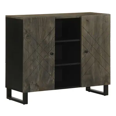 vidaXL Sideboard Black 90x33x75 cm Solid Wood Mango storage cabinet