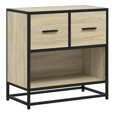 (sonoma oak) vidaXL Bedside Cabinet Nightstand Bed Side Cabinet Engineered Wood and Metal