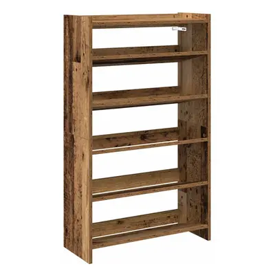 (old wood, cm/ cm) vidaXL Shoe Rack Shoe Cabinet Shoe Storage Shelf Hall Cupboard Engineered Woo