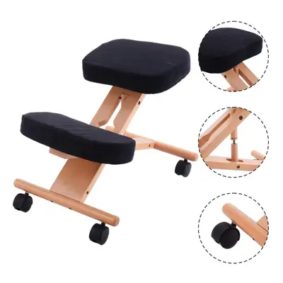 Wooden Kneeling Chair Orthopaedic Stool Ergonomic Posture Frame Seat