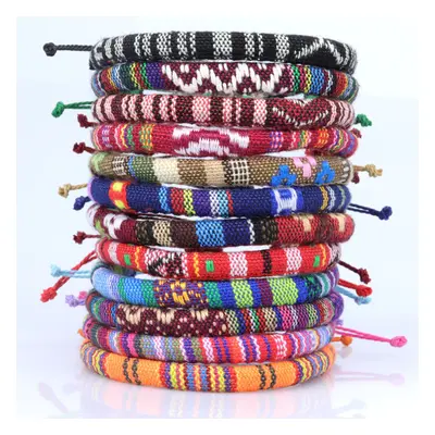 Handwoven bracelet for teenagers colorful surfing hand rope