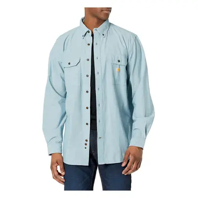 Carhartt Men's Loose Fit Midweight Chambray Long-Sleeve Shirt Blue Ch