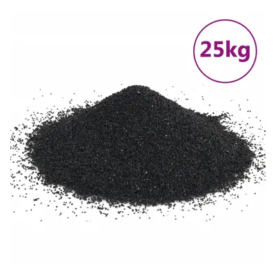 vidaXL Aquarium Sand Natural River Sand Substrate Aquarium Gravel kg Black