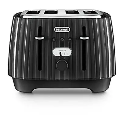 De'Longhi Ballerina Toaster, Slot Toaster, Reheat, Browning Settings, Defrost and Cancel Functio