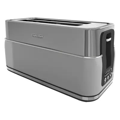 Morphy Richards Signature Grey 4-Slice Toaster with Defrost and Reheat Functions