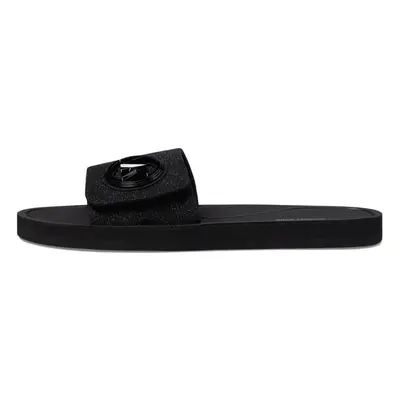 Michael Kors Women's MK Charm Slide Sport Sandal Black