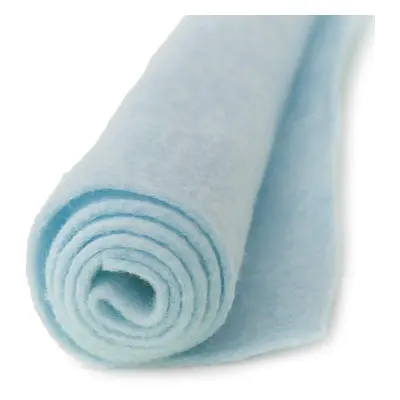 Blue Snow Frosty Ice Blue - Wool Felt Oversized Sheet - 20% Wool Blend