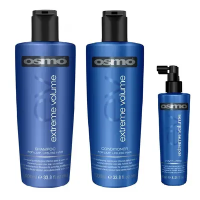 Osmo Extreme Volume Shampoo 1000ml, Conditioner 1000ml and Root Lifter 250ml