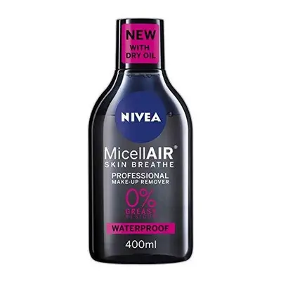 NIVEA MicellAIR Professional Micellar Water Make-Up Remover (400ml), Eye Make Up Remover, Skin C