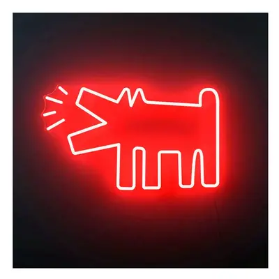 (Yellow) Dog Art Neon Sign Creative Led Neon Light