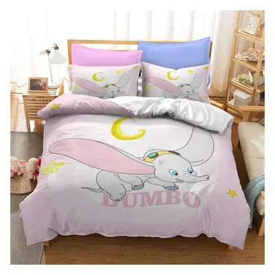 (Style 14, Single (135X200CM)/2PCS) Dumbo Bedding Single Double King Duvet Cover