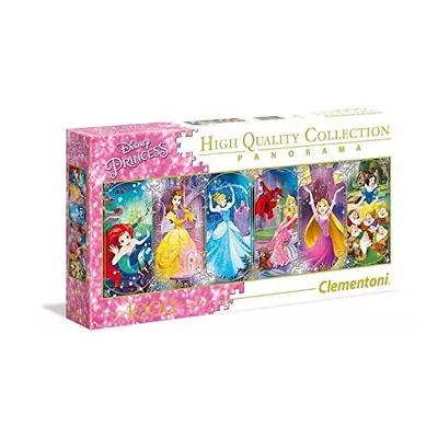 Clementoni Clementoni-39444-Disney Panorama Collection-Princess-1000 Pieces, Multi-Colour