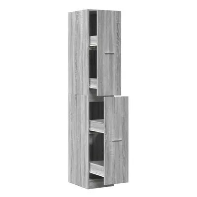 (grey sonoma, x x 174.5 cm) vidaXL Apothecary Cabinet Storage Cabinet Apothecary Cupboard Engine