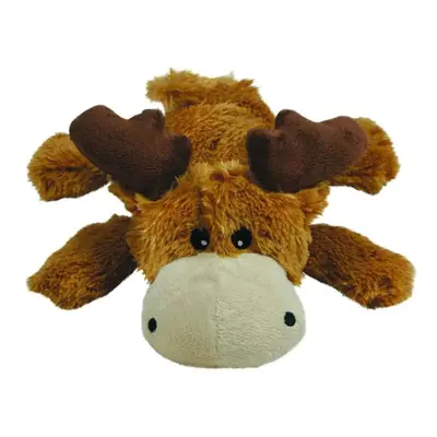 KONG Cozie Marvin Moose Indoor Cuddle Squeaky Plush Dog Toy for Medium Dogs Brown