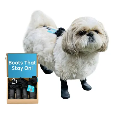 Walkee Paws New Deluxe Easy-On Dog Suspender Boot Leggings Waterproof Booties for Small Dogs and