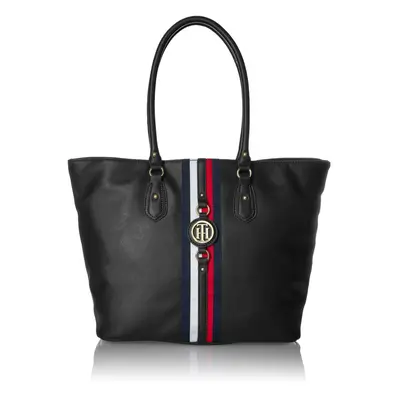 Tommy Hilfiger Women's Jaden Travel Tote Bag Black Polyvinyl Chloride