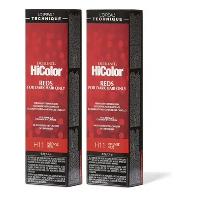 (Intense Red - 2pcs) L'Oreal HiColor Copper HiLights For Dark Hair