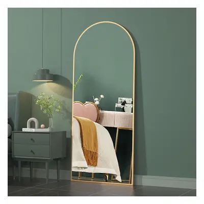 (Gold, 162x53cm) CASSILANDO Arch Full Length Mirror Floor Standing