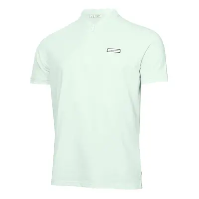 (L, Light Jade) Calvin Klein Mens Denton Blade Collar Moisture Wicking Golf Polo Shirt