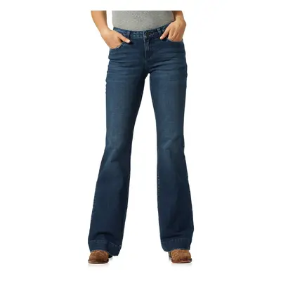 Wrangler womens Retro Mae Mid Rise Wide Leg Trouser Jeans Sophia 3