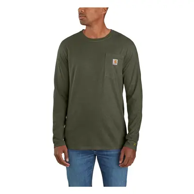 carhartt Mens Big Tall Force Relaxed Fit Midweight Long-Sleeve Pocket