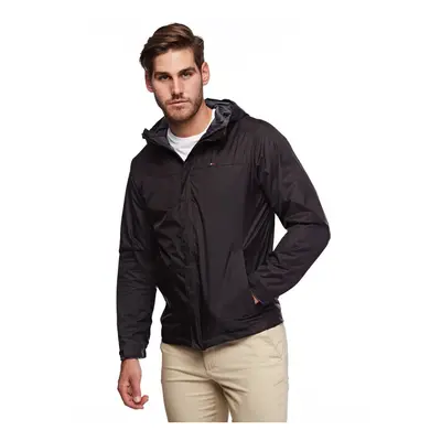 Tommy Hilfiger Mens Waterproof Breathable Hooded Jacket Black XLarge