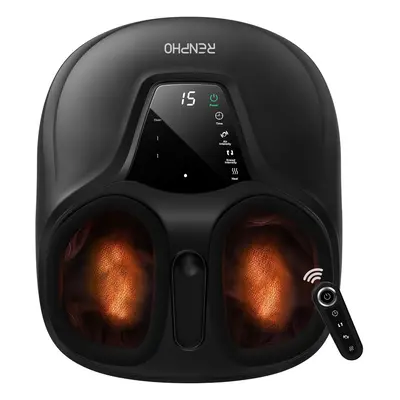 RENPHO COMPACT - SHIATSU FOOT MASSAGER WITH REMOTE CONTROL - BLACK