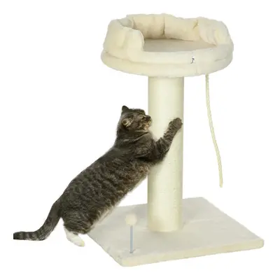 PawHut Cat Tree for Indoor Cats Kitten Tower w/ Sisal Scratching Post - Cream