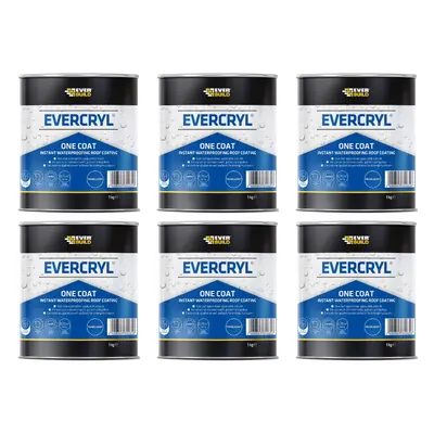 Everbuild Evercryl One Coat Instant Waterproofing Clear 1kg - Pack of