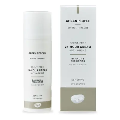 Green People Scent Free 24-Hour Cream 50ml | Natural & Organic Sensitive Face Cream | Day & Nigh