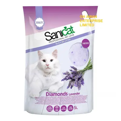 Silica Gel Diamonds Litter Long Lasting Formula Lavender Fragrance 5L