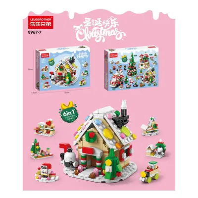 (302PCS Gingerbread House) New Christmas Minifigures Puzzle Kids Toys Gifts For Fit Lego Girl Bo