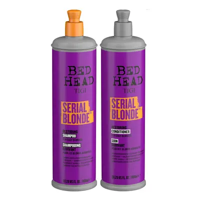 Bed Head by TIGI - Serial Blonde Shampoo and Conditioner Set - Ideal for Natural and Coloured Bl