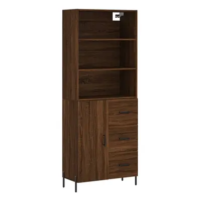 (brown oak, door drawers) vidaXL Highboard Sideboard Storage Cabinet Home Side Cabinet Engineere