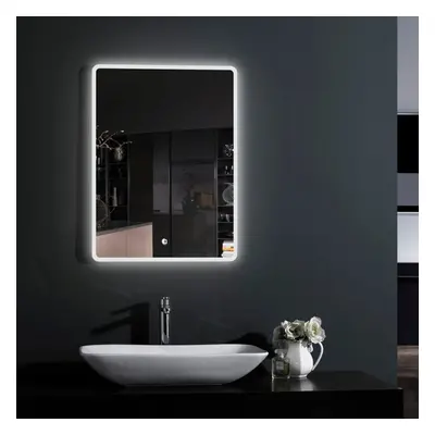 Croydex Bathroom Mirror LED Illuminated Modern Rectangular Lock IP44 x 700mm