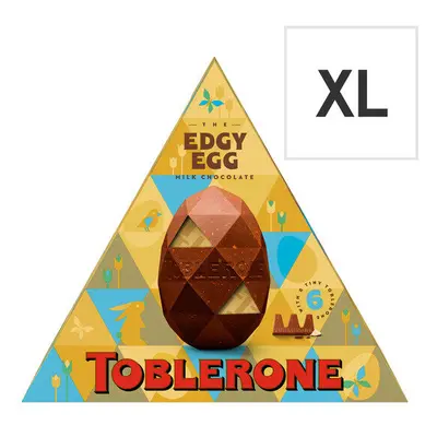 (Pack Of 4) Toblerone The Edgy Milk Chocolate Easter Egg 298G