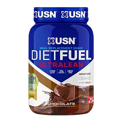 USN Diet Fuel UltraLean Chocolate 1KG: Meal Replacement Shake, Diet Protein Powders for Weight C