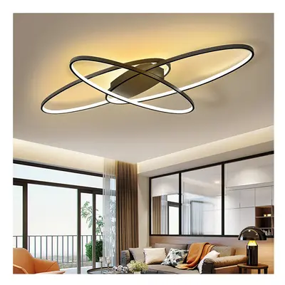 (Dimmable) Modern Oval LED Ceiling Light Chandelier Lamp for Living Dining Room